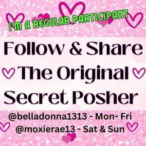 I’m featured today in the The Original Secret Posher Follow & Share Game